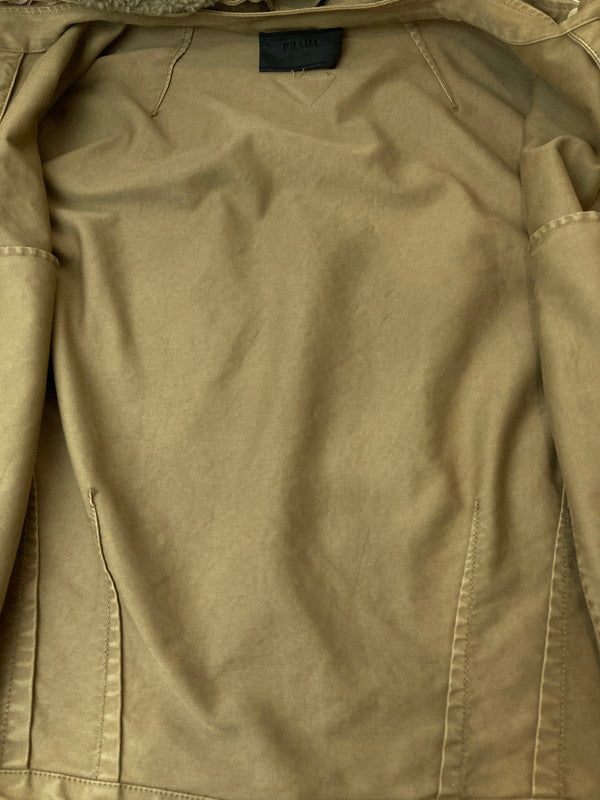 【現状渡し品】【メンズ】 PRADA プラダ SGG344_S232_1V3W 23AW 3WAY BOMBER JACKET ボンバージャケット 141-250518-ks-26-min サイズ：XXL カラー：ライトブラウン 万代Net店