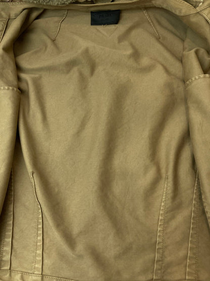 【現状渡し品】【メンズ】 PRADA プラダ SGG344_S232_1V3W 23AW 3WAY BOMBER JACKET ボンバージャケット 141-250518-ks-26-min サイズ：XXL カラー：ライトブラウン 万代Net店