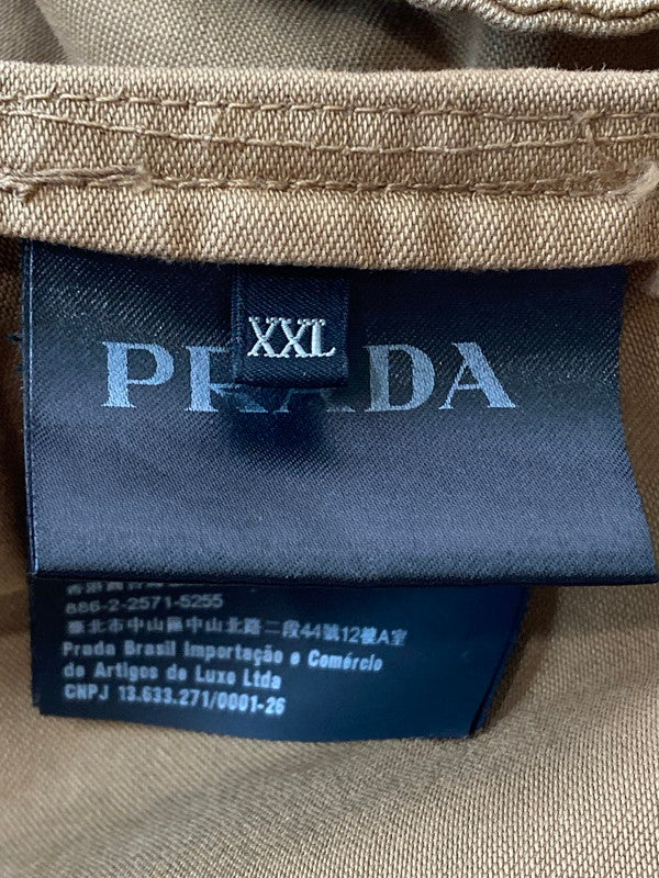 【現状渡し品】【メンズ】 PRADA プラダ SGG344_S232_1V3W 23AW 3WAY BOMBER JACKET ボンバージャケット 141-250518-ks-26-min サイズ：XXL カラー：ライトブラウン 万代Net店