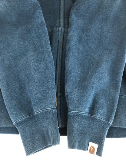 【中古品】【メンズ】 A BATHING APE アベイシングエイプ FULL ZIP WAPPEN HOODIE 001ZPA801001X フルジップ ワッペン フーディー パーカー トップス 142-251028-rt-19-tag サイズ：L カラー：ネイビー 万代Net店