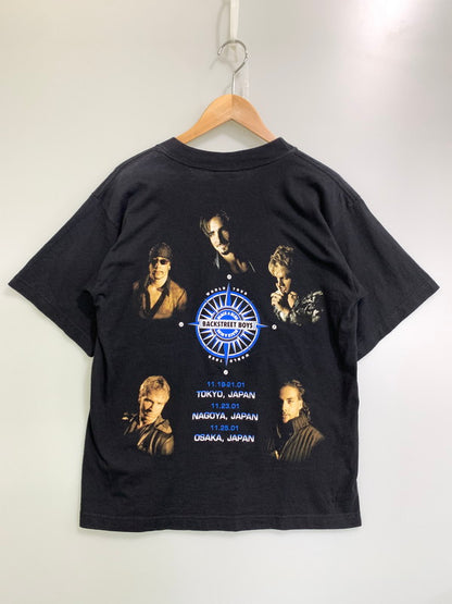 【中古品】【メンズ】 GIANT ジャイアント 00'S BACK STREET BOYS BLACK & BLUE WORLD TOUR TEE Tシャツ トップス 146-250619-ks-07-min サイズ：M カラー：ブラック 万代Net店