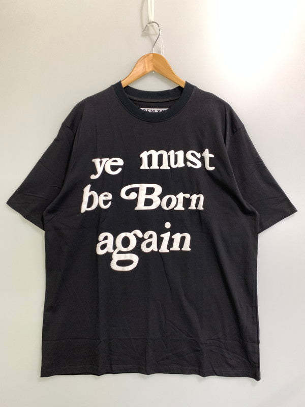 【中古品】【メンズ】 CPFM カクタスプラントフリーマーケット YE MUST BE BORN AGAIN PUFF PRINT TEE パフ プリント Ｔシャツ トップス 142-250718-jt-01-min サイズ：XXL カラー：ブラック 万代Net店