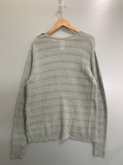 【中古品】【メンズ】 NAME ネーム アルパカ混ニット メンズ 長袖 セーター トップス 140-260731-em-50-min サイズ：2 カラー：ライトグレー 万代Net店