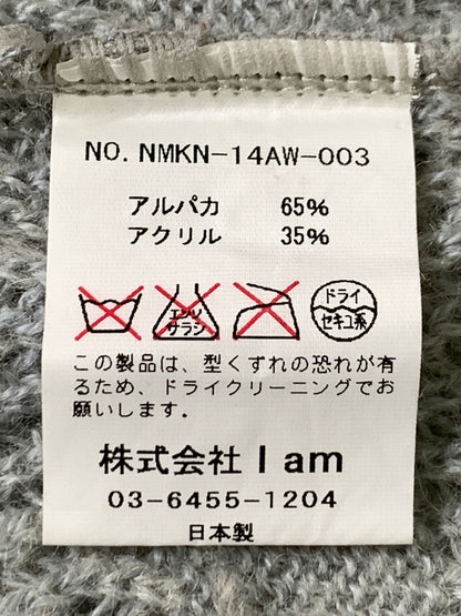 【中古品】【メンズ】 NAME ネーム アルパカ混ニット メンズ 長袖 セーター トップス 140-260731-em-50-min サイズ：2 カラー：ライトグレー 万代Net店
