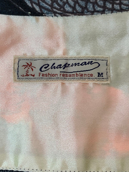 【中古品】【メンズ】 CHAMPMAN チャップマン 90S ”唐獅子×龍”RAYON ALOHA SHIRT アロハシャツ ショートスリーブ 146-250524-AS-24-min サイズ：M カラー：ブラック/レッド 万代Net店