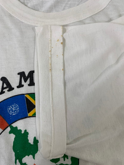 【現状渡し品】【メンズ】 VINTAGE 80S”ONE WORLD ONE LOVE JAMAICA” TEE ショートスリーブ 146-250525-AS-16-min カラー：ホワイト 万代Net店