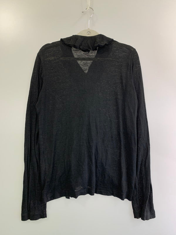 【中古品】【レディース】 tricot COMME des GARCONS トリココムデギャルソン FRILL CARDIGAN フリルカーディガン 170-250524-AS-11-min カラー：ブラック 万代Net店