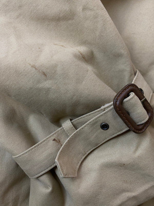 【中古品】【レディース】 LAUREN RALPH LAUREN 80's TRENCH COAT ローレン ラルフ ローレン 80年代 ライナー付きロングトレンチコート 緑タグ アウター 169-251213-yn-26-min サイズ：12 カラー：ベージュ 万代Net店