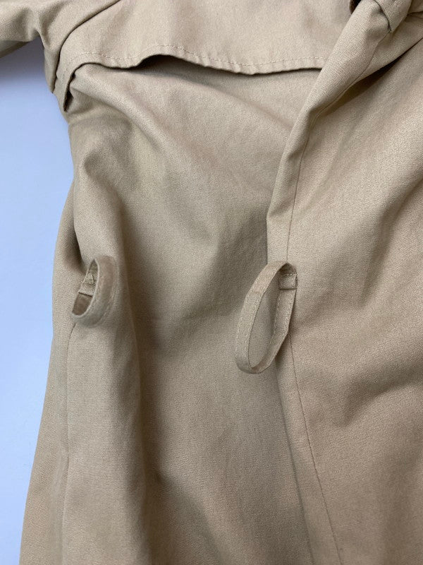 【中古品】【レディース】 LAUREN RALPH LAUREN 80's TRENCH COAT ローレン ラルフ ローレン 80年代 ライナー付きロングトレンチコート 緑タグ アウター 169-251213-yn-26-min サイズ：12 カラー：ベージュ 万代Net店