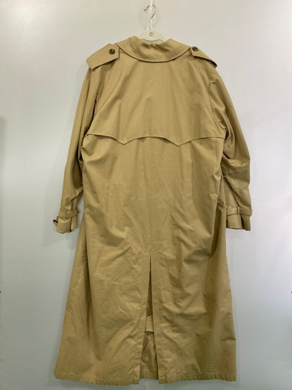 【中古品】【レディース】 LAUREN RALPH LAUREN 80's TRENCH COAT ローレン ラルフ ローレン 80年代 ライナー付きロングトレンチコート 緑タグ アウター 169-251213-yn-26-min サイズ：12 カラー：ベージュ 万代Net店