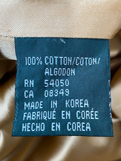 【中古品】【レディース】 LAUREN RALPH LAUREN 80's TRENCH COAT ローレン ラルフ ローレン 80年代 ライナー付きロングトレンチコート 緑タグ アウター 169-251213-yn-26-min サイズ：12 カラー：ベージュ 万代Net店