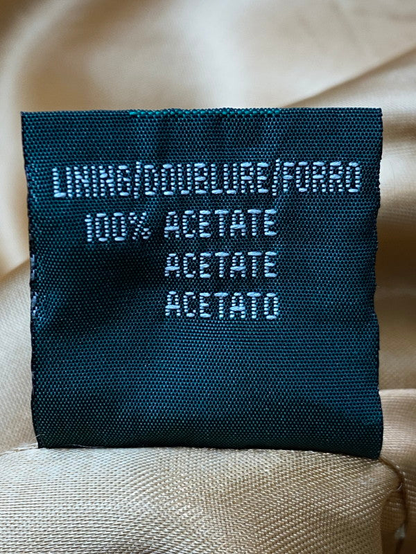 【中古品】【レディース】 LAUREN RALPH LAUREN 80's TRENCH COAT ローレン ラルフ ローレン 80年代 ライナー付きロングトレンチコート 緑タグ アウター 169-251213-yn-26-min サイズ：12 カラー：ベージュ 万代Net店