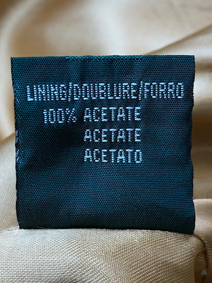 【中古品】【レディース】 LAUREN RALPH LAUREN 80's TRENCH COAT ローレン ラルフ ローレン 80年代 ライナー付きロングトレンチコート 緑タグ アウター 169-251213-yn-26-min サイズ：12 カラー：ベージュ 万代Net店