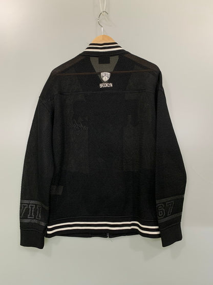 【中古品】【メンズ】 NBA NETS LS MESH FULL ZIP JACKET メッシュ フルジップジャケット 146-250609-ks-50-min サイズ：L カラー：ブラック 万代Net店