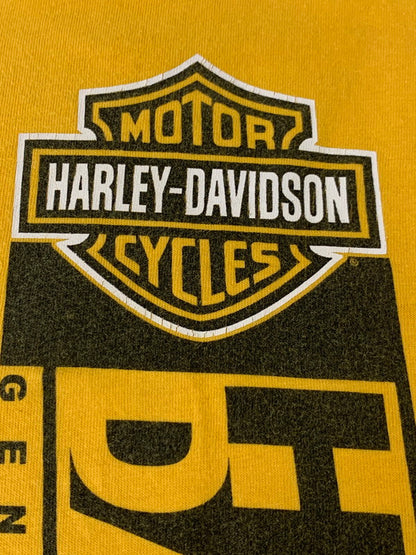 【中古品】【メンズ】 HARLEY DAVIDSON ハーレーダビッドソン FULDA-GERMANY PRINT TEE ショートスリーブ プリントTシャツ 半袖Tシャツ トップス 146-250602-yn-16-min サイズ：2XL カラー：イエロー 万代Net店