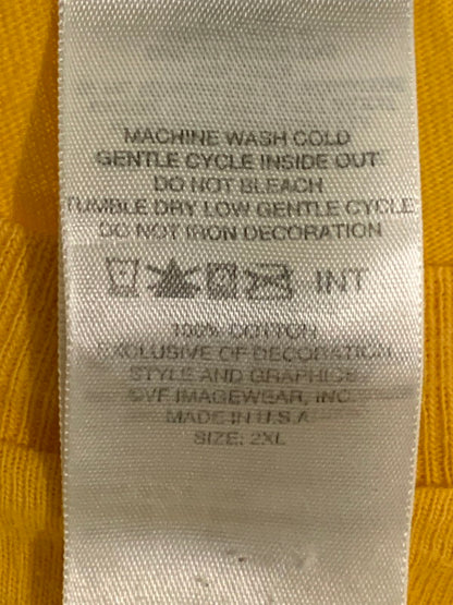 【中古品】【メンズ】 HARLEY DAVIDSON ハーレーダビッドソン FULDA-GERMANY PRINT TEE ショートスリーブ プリントTシャツ 半袖Tシャツ トップス 146-250602-yn-16-min サイズ：2XL カラー：イエロー 万代Net店