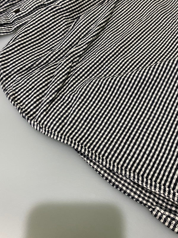 【中古品】【メンズ】 OLD STUSSY オールドステューシー 00S 紺タグ LS ギンガムチェックシャツ ロングスリーブ 142-250525-AS-3-min サイズ：L カラー：ブラック/ホワイト 万代Net店