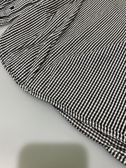 【中古品】【メンズ】 OLD STUSSY オールドステューシー 00S 紺タグ LS ギンガムチェックシャツ ロングスリーブ 142-250525-AS-3-min サイズ：L カラー：ブラック/ホワイト 万代Net店