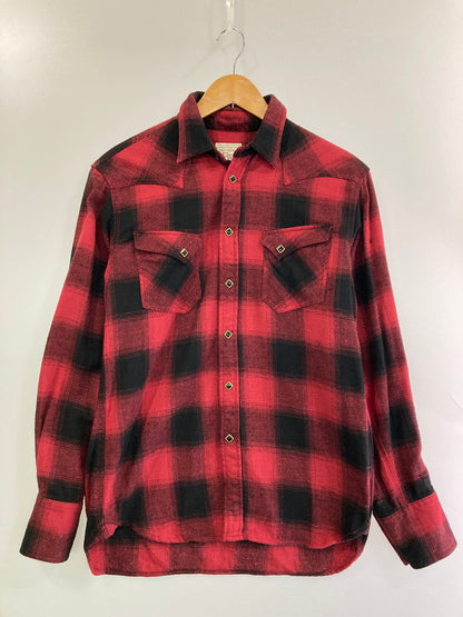 【中古品】【メンズ】 FUNNY ORIGINAL ファニーオリジナル LS ウエスタンシャツ ロングスリーブ 145-250617-AS-44-min サイズ：M カラー：レッド/ブラック 万代Net店