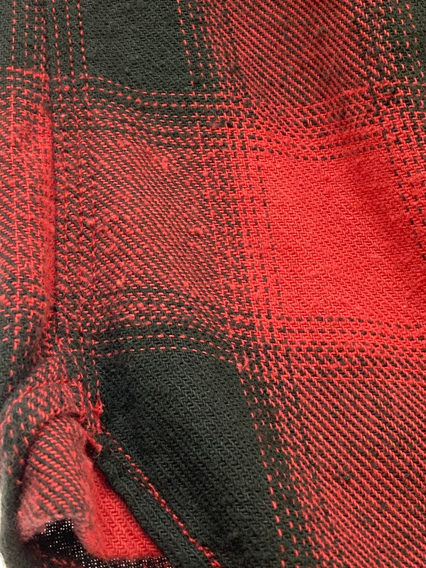 【中古品】【メンズ】 FUNNY ORIGINAL ファニーオリジナル LS ウエスタンシャツ ロングスリーブ 145-250617-AS-44-min サイズ：M カラー：レッド/ブラック 万代Net店