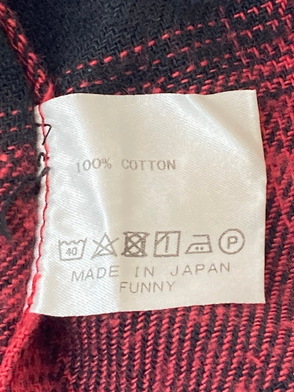 【中古品】【メンズ】 FUNNY ORIGINAL ファニーオリジナル LS ウエスタンシャツ ロングスリーブ 145-250617-AS-44-min サイズ：M カラー：レッド/ブラック 万代Net店