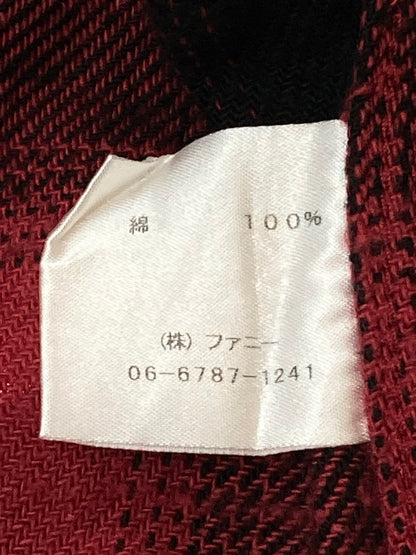 【中古品】【メンズ】 FUNNY ORIGINAL ファニーオリジナル LS ウエスタンシャツ ロングスリーブ 145-250617-AS-44-min サイズ：M カラー：レッド/ブラック 万代Net店