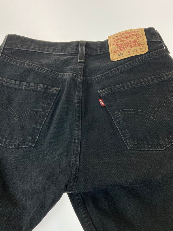【中古品】【レディース】 Levi's リーバイス 501 DENIM PANTS 6501-0660 99年8月製造 190刻印 デニムパンツ レディース ジーパン ジーンズ 171-250529-em-17-min サイズ：30×32 カラー：ブラック 万代Net店