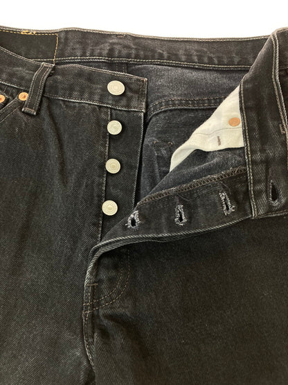 【中古品】【レディース】 Levi's リーバイス 501 DENIM PANTS 6501-0660 99年8月製造 190刻印 デニムパンツ レディース ジーパン ジーンズ 171-250529-em-17-min サイズ：30×32 カラー：ブラック 万代Net店