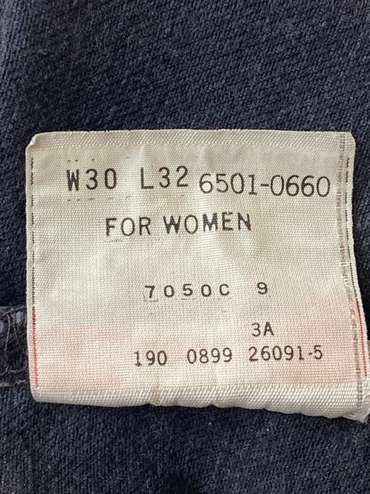 【中古品】【レディース】 Levi's リーバイス 501 DENIM PANTS 6501-0660 99年8月製造 190刻印 デニムパンツ レディース ジーパン ジーンズ 171-250529-em-17-min サイズ：30×32 カラー：ブラック 万代Net店