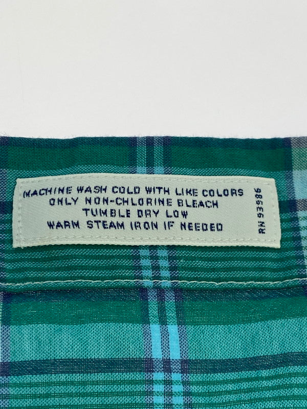 【中古品】【メンズ】 Brooks Brothers ブルックスブラザーズ REGENT CHECK SHIRT チェックシャツ ロングスリーブ 146-250726-AS-1-min サイズ：N カラー：グリーン系 万代Net店