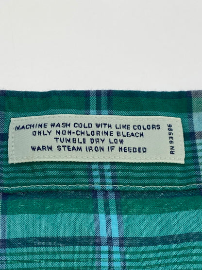 【中古品】【メンズ】 Brooks Brothers ブルックスブラザーズ REGENT CHECK SHIRT チェックシャツ ロングスリーブ 146-250726-AS-1-min サイズ：N カラー：グリーン系 万代Net店