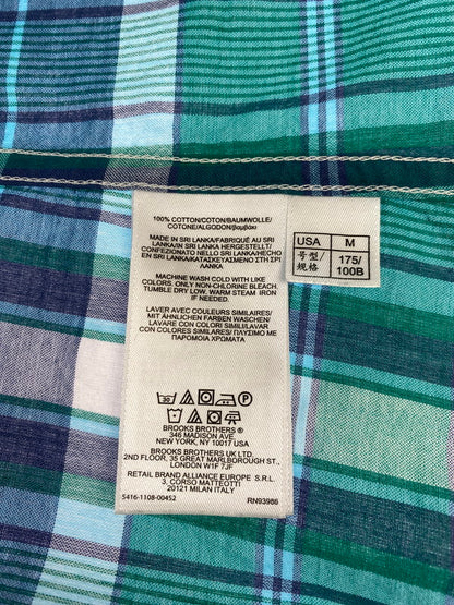 【中古品】【メンズ】 Brooks Brothers ブルックスブラザーズ REGENT CHECK SHIRT チェックシャツ ロングスリーブ 146-250726-AS-1-min サイズ：N カラー：グリーン系 万代Net店