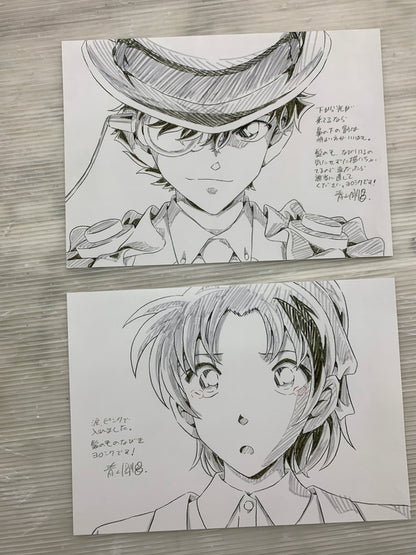 【中古品】 名探偵コナン 100万ドルの五稜星 限定盤特典 卓上複製原画 052-260507-hu-05-min 万代Net店