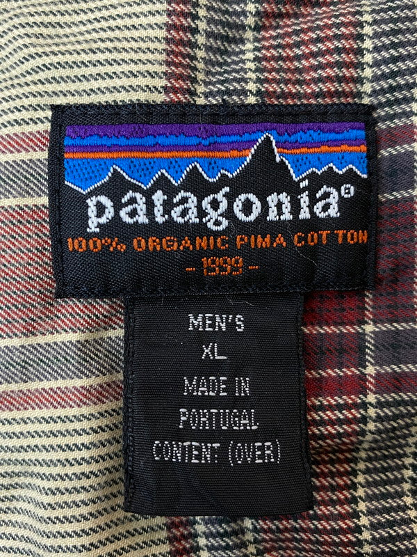 【中古品】【メンズ】 patagonia パタゴニア 1999 PIMA COTTON CHECK SHIRT コットンチェックシャツ 144-250525-ks-09-min サイズ：XL 万代Net店
