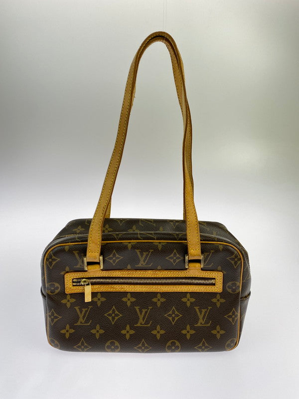 【中古品】【メンズ/レディース】 LOUIS VUITTON ルイ・ヴィトン シテMM ショルダーバッグ M51182 モノグラム レディース バッグ 鞄 カバン ファスナー 179-250527-em-02-min カラー：ブラウン系（モノグラム） 万代Net店
