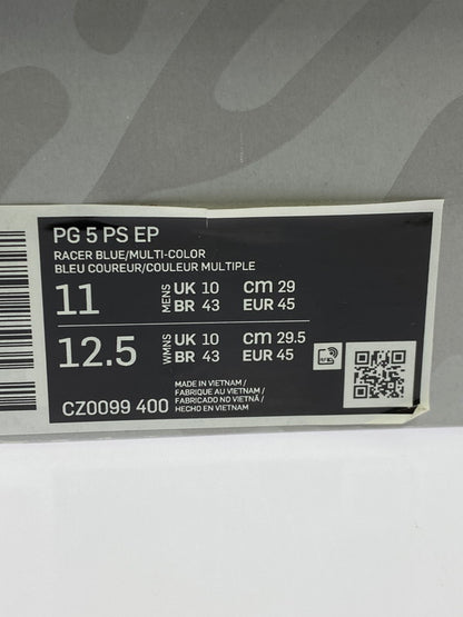 【中古美品】【メンズ】 NIKE ナイキ × PLAYSTATION CZ0099-400 PG5 BLUE 靴 シューズ スニーカー 160-250526-AS-54-min サイズ：29.0cm カラー：RACER BLUE/MULTI-COLOR 万代Net店