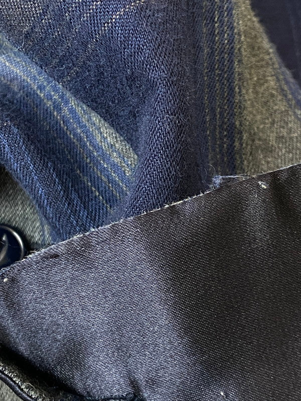 【中古品】【メンズ】 TOWN CRAFT タウンクラフト 60'S復刻 SHADOW CHECK L S SHIRT チェックシャツ 147-250525-ks-27-min サイズ：M カラー：ブルー系 万代Net店