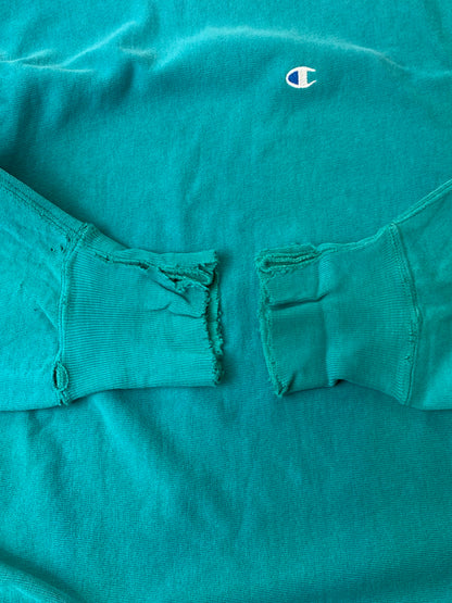 【現状渡し品】【メンズ】 Champion チャンピオン 90S REVERSEWEAVE SWEATSHIRT TURQUOISE スウェットシャツ 146-250525-ks-10-min サイズ：XXL 万代Net店