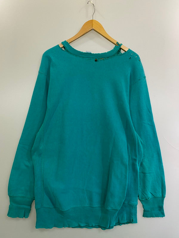【現状渡し品】【メンズ】 Champion チャンピオン 90S REVERSEWEAVE SWEATSHIRT TURQUOISE スウェットシャツ 146-250525-ks-10-min サイズ：XXL 万代Net店