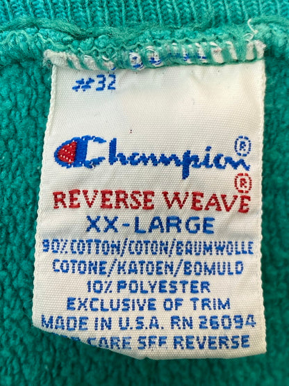 【現状渡し品】【メンズ】 Champion チャンピオン 90S REVERSEWEAVE SWEATSHIRT TURQUOISE スウェットシャツ 146-250525-ks-10-min サイズ：XXL 万代Net店
