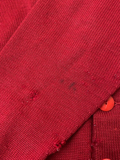 【中古品】【メンズ】 USED ユーズド DAMAGE CARDIGAN ダメージ カーディガン トップス 146-250707-jt-27-min カラー：レッド 万代Net店