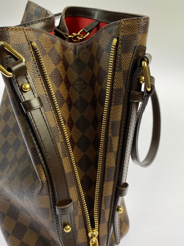 【中古品】【レディース】 LOUIS VUITTON ルイ・ヴィトン カバ・リヴィントン N41108 CA4140 ダミエ レディース ショルダーバッグ カバン 鞄 179-250527-em-01-min カラー：ブラウン系（ダミエ） 万代Net店