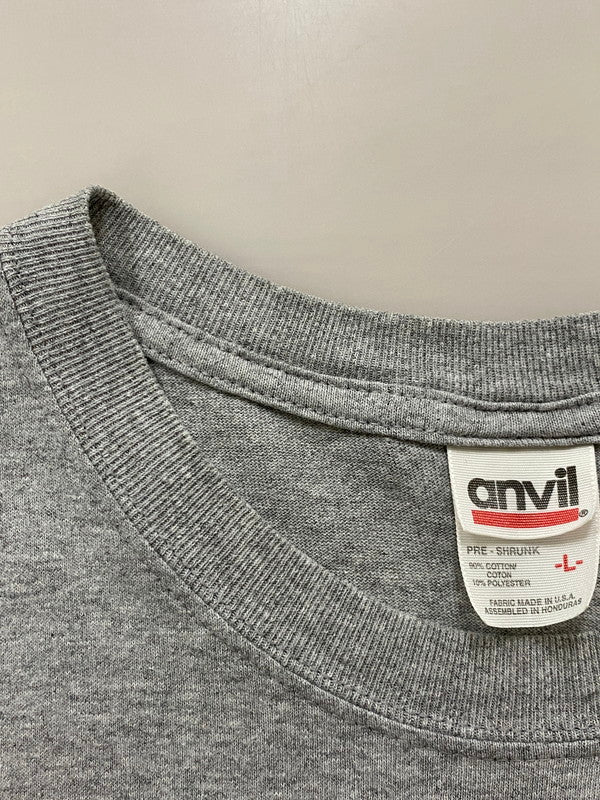 【中古品】【メンズ】 DANCETRACKS NYS 90S RECORD SHOP PROMO TEE Tシャツ トップストップス 146-250525-ks-43-min サイズ：L カラー：グレー 万代Net店