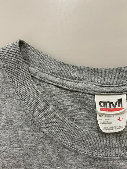 【中古品】【メンズ】 DANCETRACKS NYS 90S RECORD SHOP PROMO TEE Tシャツ トップストップス 146-250525-ks-43-min サイズ：L カラー：グレー 万代Net店