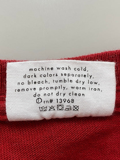 【中古品】【メンズ】 CALVIN KLEIN カルバン・クライン 90S DESIGN TEE Tシャツ トップス 146-250525-ks-41-min サイズ：L カラー：レッド 万代Net店