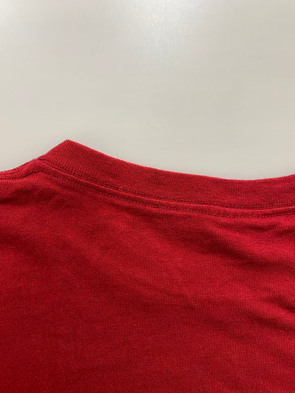 【中古品】【メンズ】 CALVIN KLEIN カルバン・クライン 90S DESIGN TEE Tシャツ トップス 146-250525-ks-41-min サイズ：L カラー：レッド 万代Net店