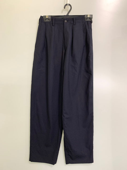 【中古品】【メンズ】 Y's for men ワイズ フォー メン MR-P02-108 ウールギャバ 2タックスラックス ボトムス パンツ ズボン 151-250527-AS-4-min サイズ：S カラー：ネイビー 万代Net店