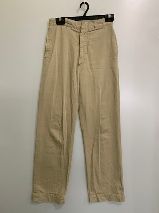 【現状渡し品】【メンズ】 U.S.ARMY ユーエスアーミー 60'S CHINO TROUSERS チノパンツ ボトムス 157-250527-AS-10-min サイズ：W30×L33 カラー：ベージュ 万代Net店
