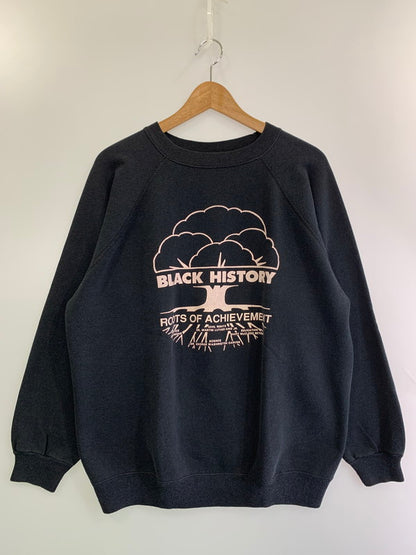 【中古品】【メンズ】 HANES ヘインズ 90'S BLACK HISTORY SWEATSHIRT スウェット トレーナー 146-250526-AS-19-min サイズ：XL カラー：ブラック 万代Net店