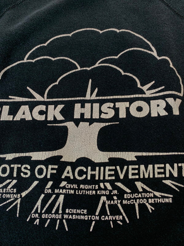 【中古品】【メンズ】 HANES ヘインズ 90'S BLACK HISTORY SWEATSHIRT スウェット トレーナー 146-250526-AS-19-min サイズ：XL カラー：ブラック 万代Net店